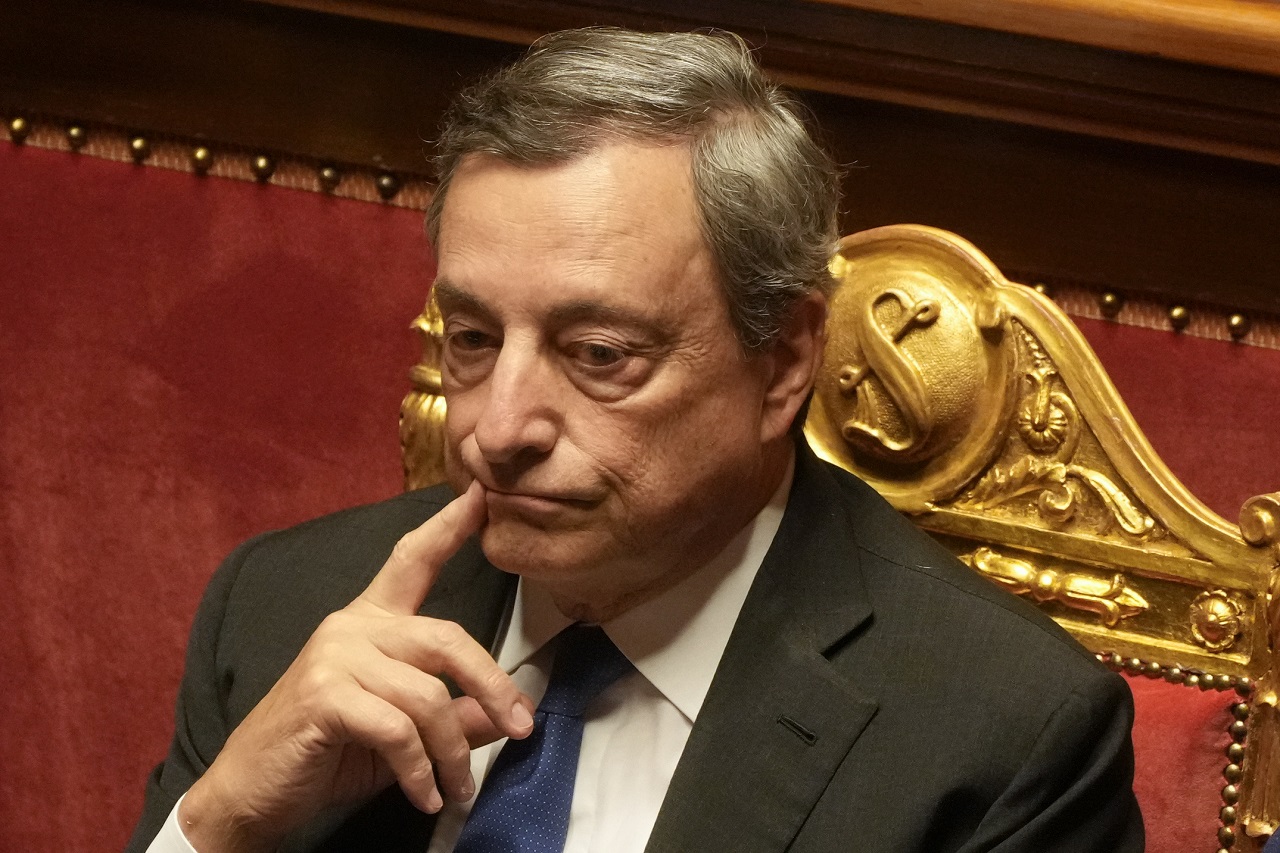 Na snímke Mario Draghi / Foto: TASR/AP-Gregorio Borgia